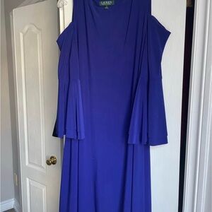 Ralph Lauren Cobalt Blue Long Sleeve Dress